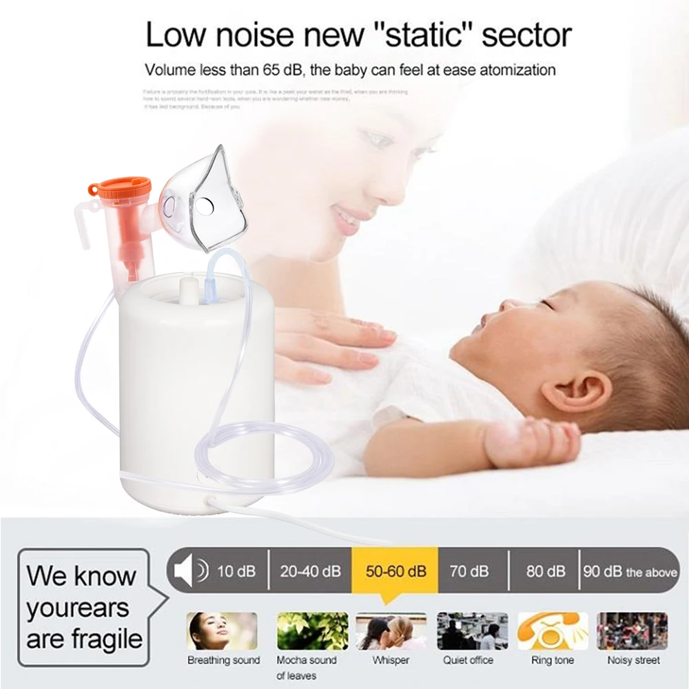 Home care ultrasonic portable inhalation mesh nebulizer machine ultra-low noise mini disposable nebulizer for Children