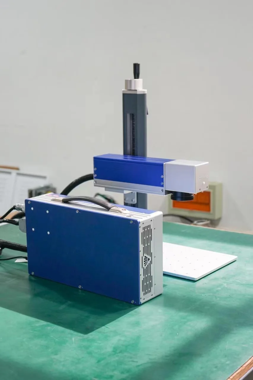 MAX raycus 100w JPT mopa color laser printer metal pvc ID card QR plastic fiber uv pen logo laser printing machine