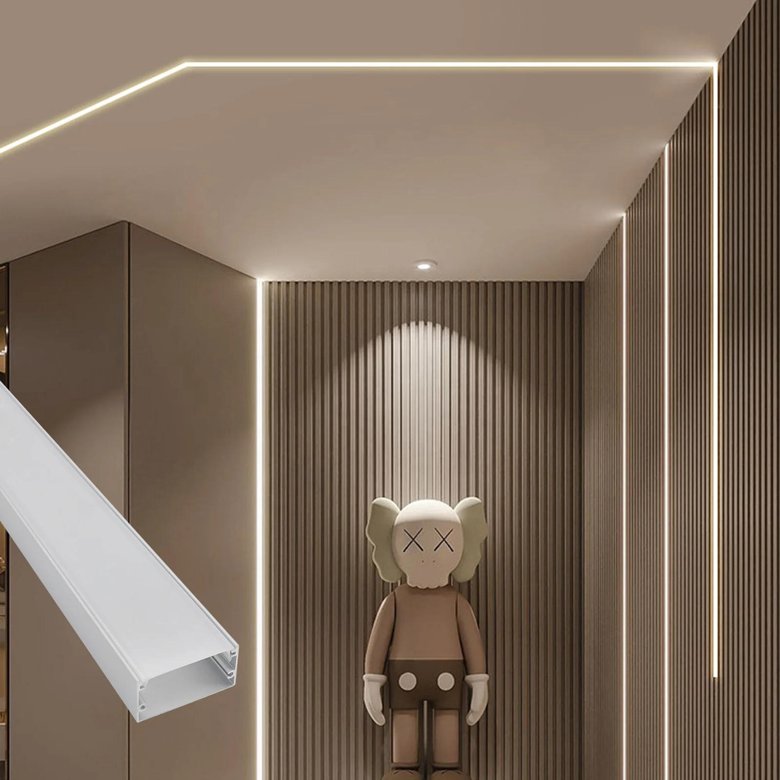 Good Quality 4020 Smart Strip Lights 40*20MM LED Channel Alloy Anodized Aluminum Profile Heatsink