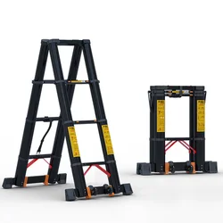 Household herringbone ladder aluminum stainless steel  10 ft step ladder foldable stairs extension ladder