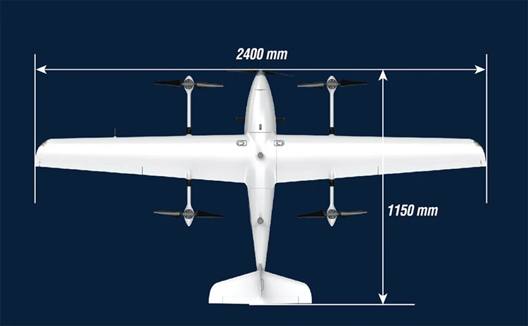 7kg take off Weight UAV drones G7 VTOL fixed-wing UAV aircraft for Mapping use