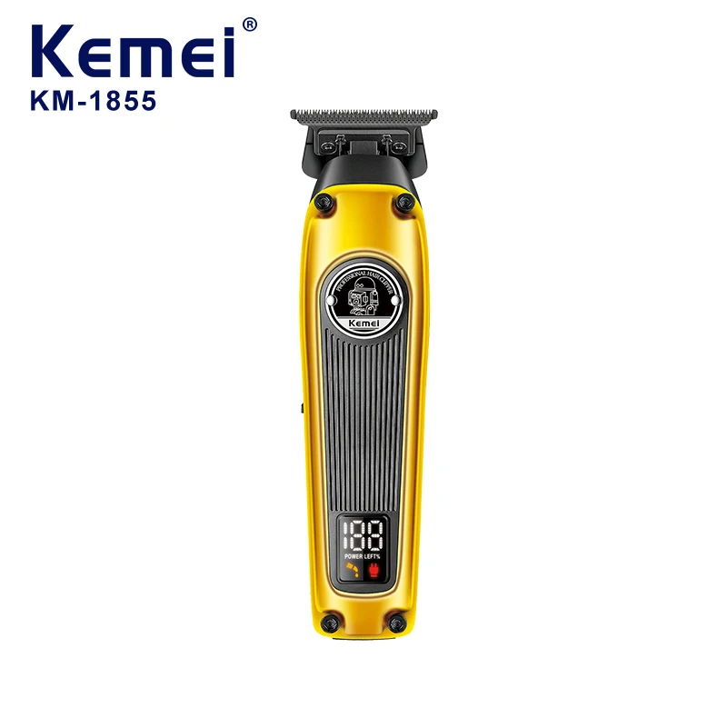 Kemei многоцелевой машинка для стрижки волос с ЖК-дисплеем km-1855