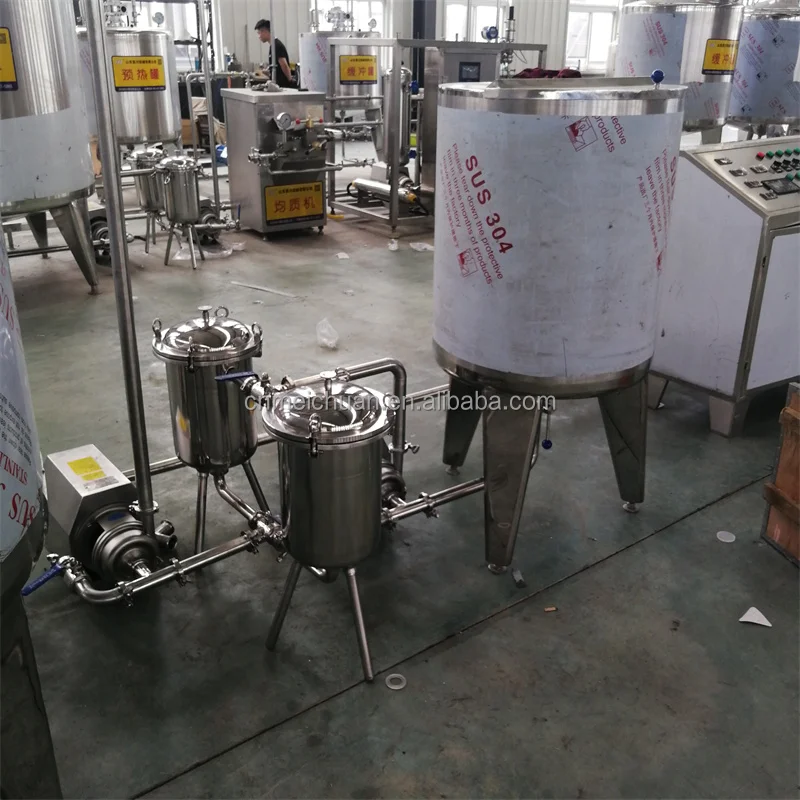 500 Liter Uht Plate Evaporated Milk Juice Ice Cream Production Line Batch Pasteurizing Machine And Pasteurizer Tank Plant Prices