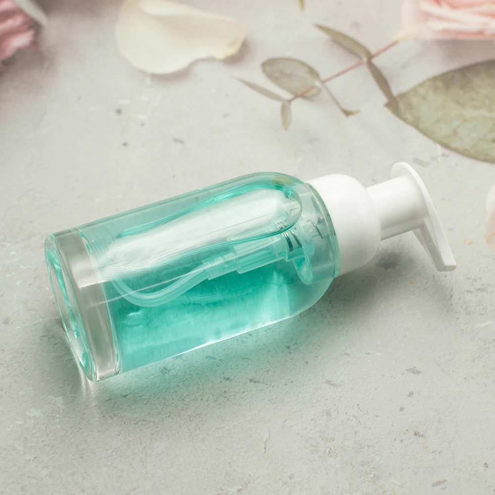 Новый прозрачный круглый стеклянный диспенсер 250 мл, бутылки с насосом для мыла и пены, бутылки для пены