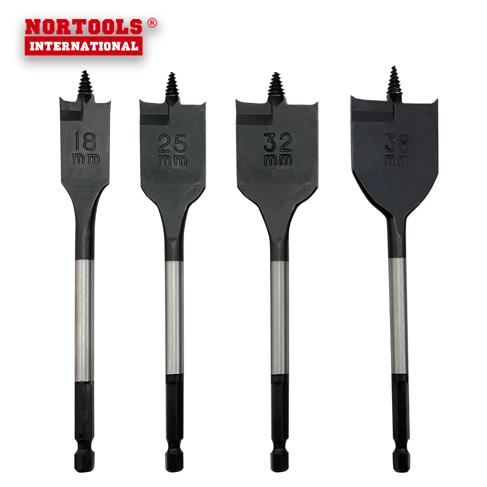 Fast Drilling Spade Flat Wood Core Drill Bits With Screw Tip