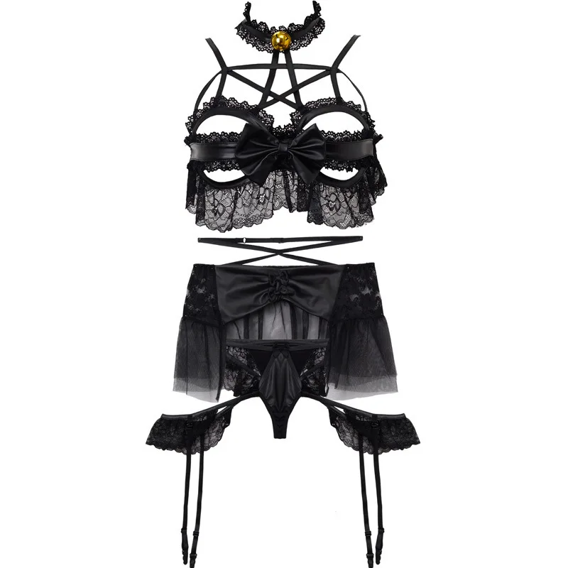 Sentiment underwear maid sexy pajamas passion uniform tempts small breast to tease lace transparent appealInterest suit