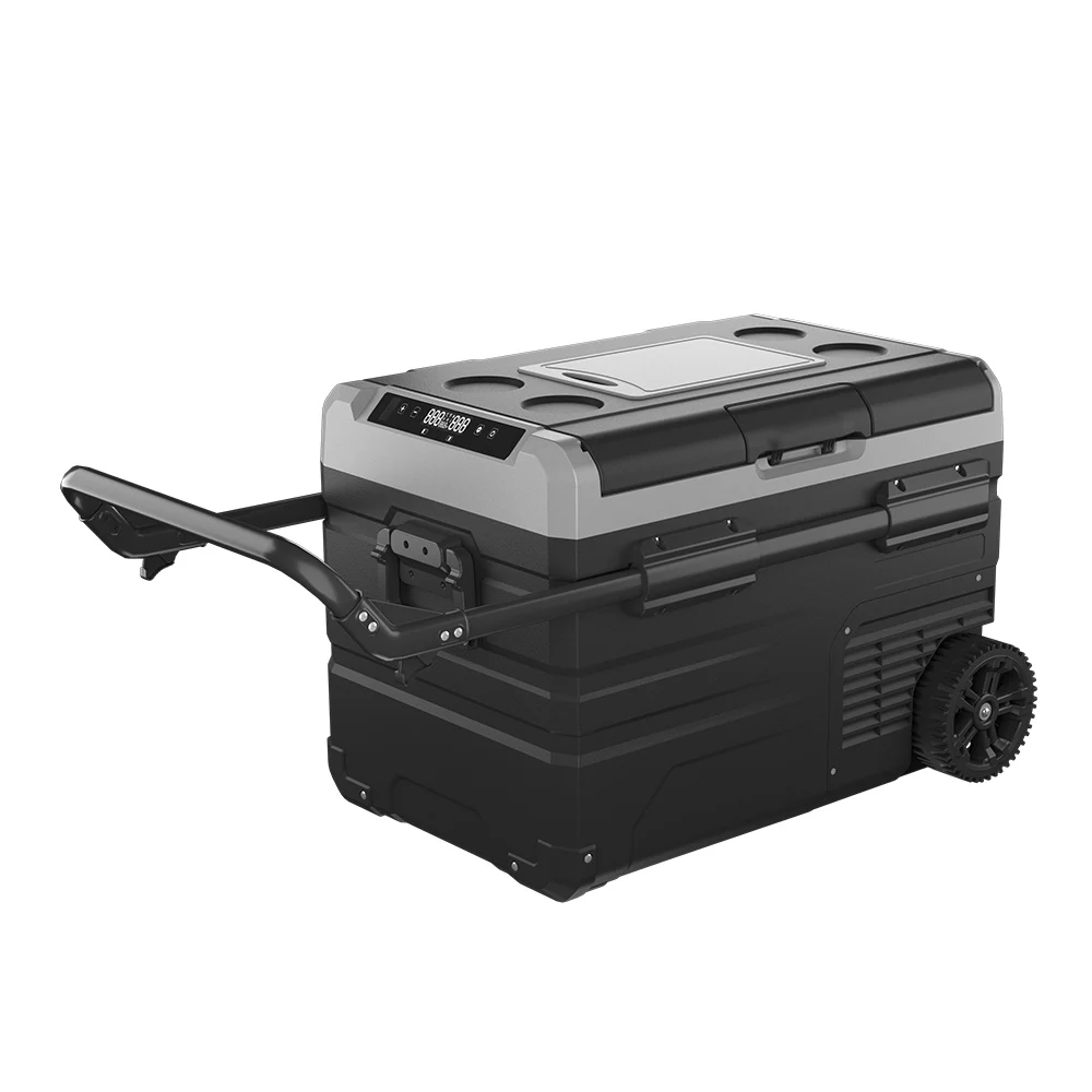 TWW35 portable outdoor camping 12v car fridge wheels and handle small freezer car refrigerator travel trailer caravan
