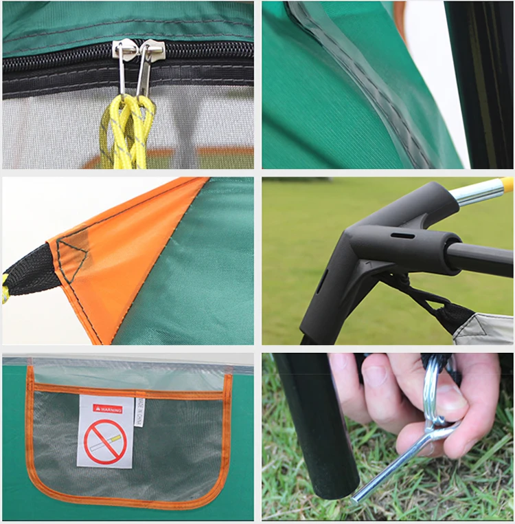 
Camping Tent for Sale Instant Zelt Outdoor / 10 / 12 Man Large Family 8 Four-season Tent >3000 Mm Two Bedrooms Extended Type 