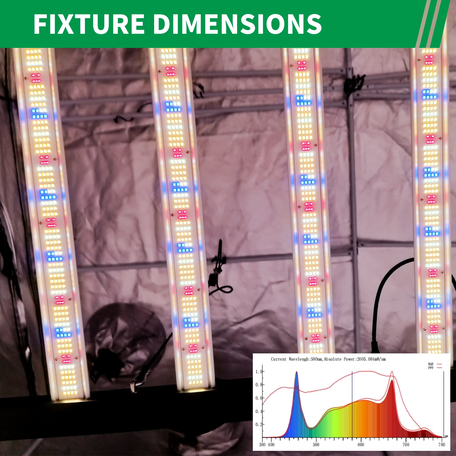 Indoor Cultivation Plants Horticultural Lamp Daisy Chain 4X6Ft Foldable 10 Bar Led Commercial Full Spectrum 1000W Led Grow Light