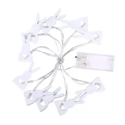 Easter Bunny Rabbit String Lights Copper Wire  for Spring Festive Patio Birthday Christmas