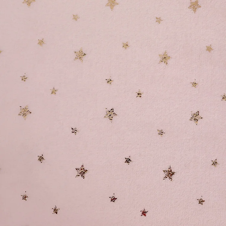 Factory winter and autumn flannel cute pattern knitted foiled flannel fabric baby wholesale