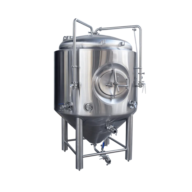 Высокое качество по индивидуальному заказу sus304 1000L 2000L горизонтальный яркий пивной бак BBT/20bbl яркий бак