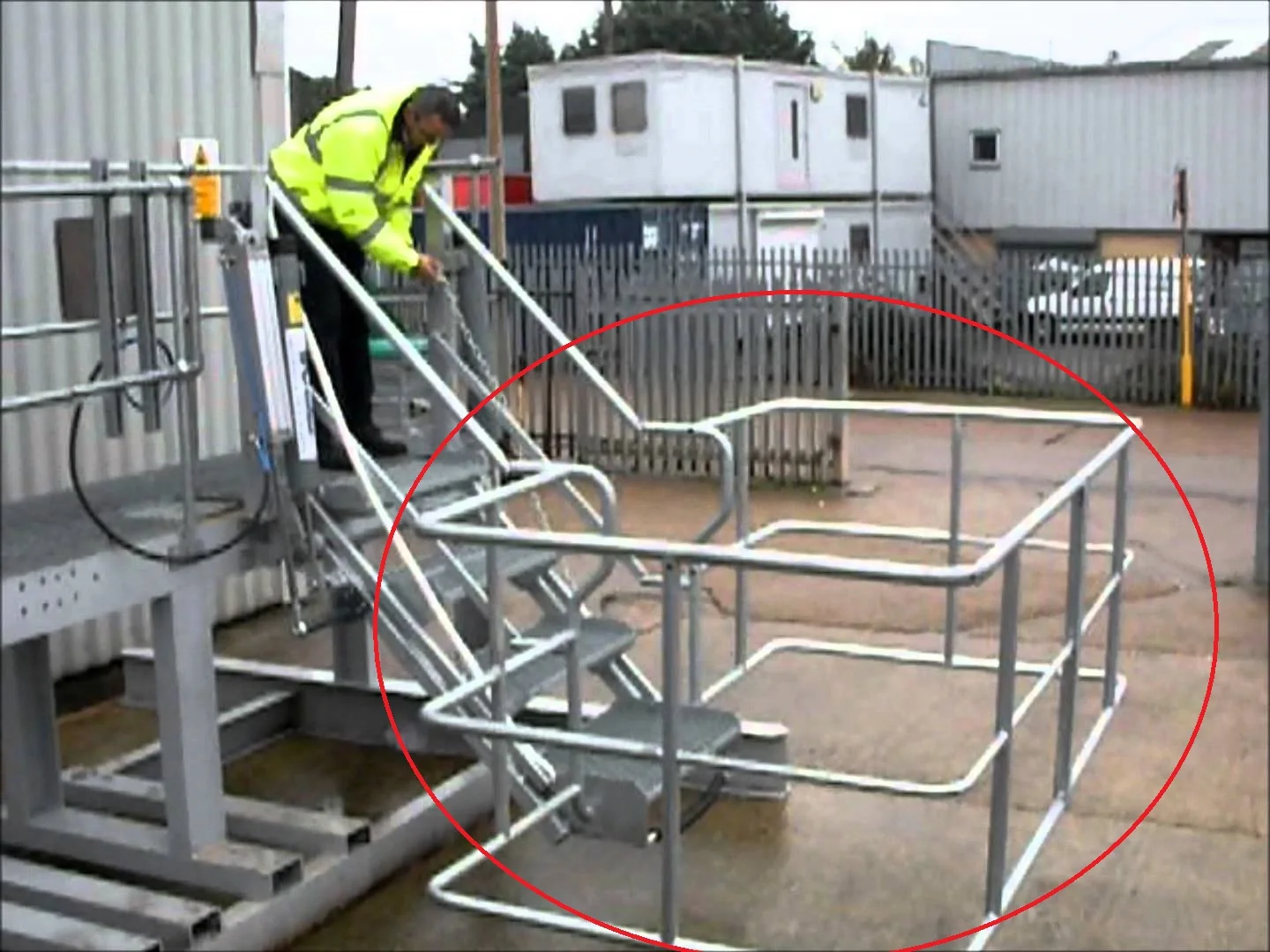 step ladder for oil production and refining supplier with width 800mm, w/o guardrail