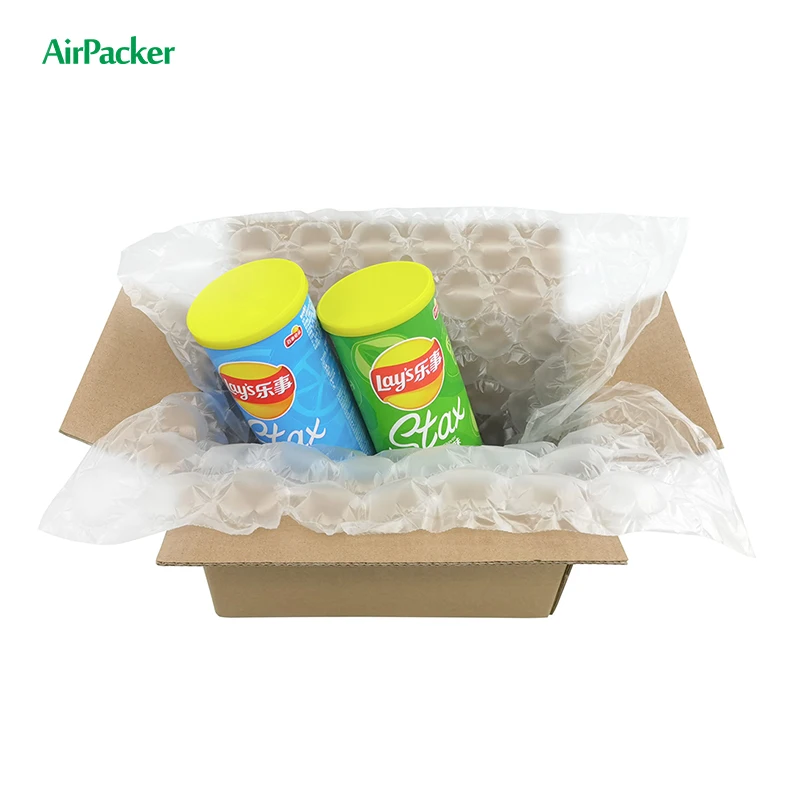 new shipping Package Stuffing Air Packing Inflatable bubble cushion wrap roll bags material for air packaging  bubble void fill