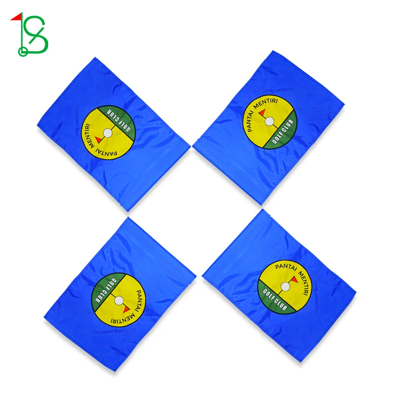 Mini Personalized Logo High Quality Golf Putting Green Flag Printing Double Sided Printing Golf Flag