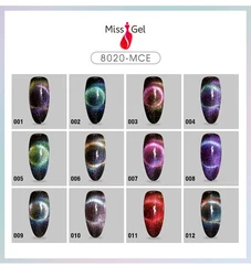 Wholesale Supplies Custom Logo Oem Color Magnetic Cat Eye Uv Nail Gel Polish 15 ml Esmalte Gelpolish