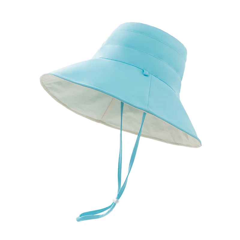 Wholesale Breathable Sun Hat for women  Custom Logo Wide Brim Boonie Hat Hiking Outdoor Activities Covered Protection Bucket Hat