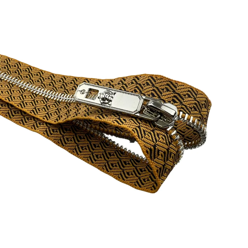 2022 New Clothing Zipper Plastic Bag No. 5 Metal Plaid Fabric With Open End Metal Zipper