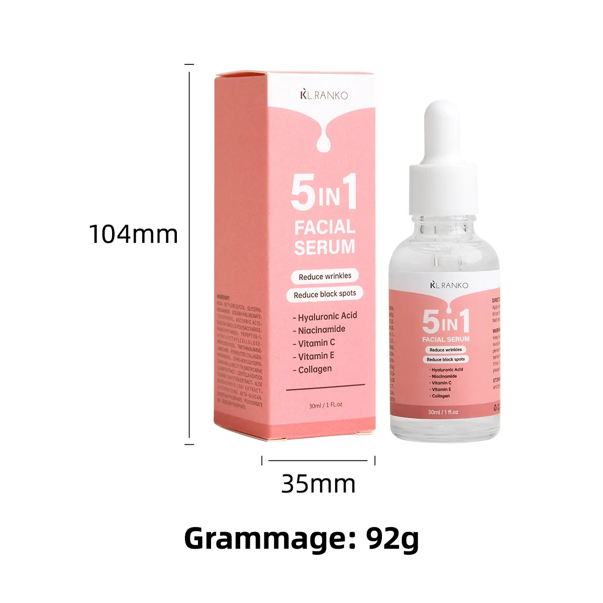 Suitable for All Skin Types 5-in-1 Facial Serum Best Suited for All Skin Types Including Dry, Oily, Acne-prone, Sensitive Skin