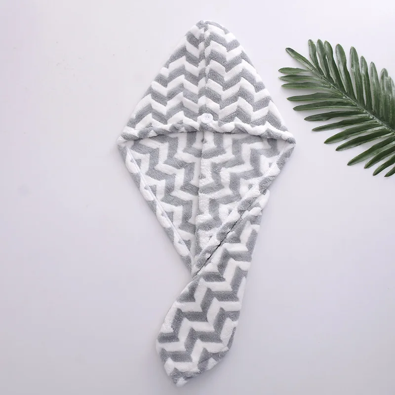 Wholesale Strong water absorbent quick dry microfiber hat hair turban wrapped towel for women