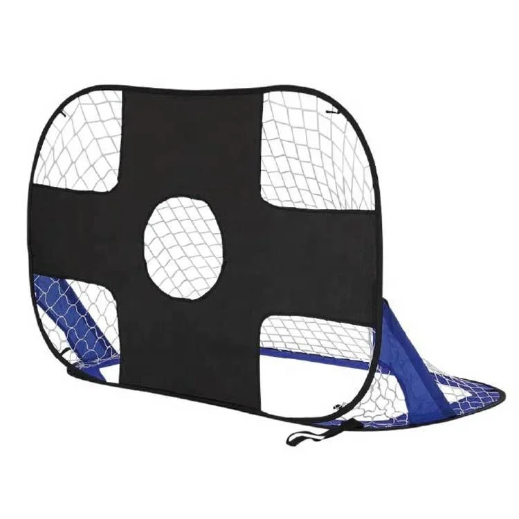 2 In 1 Pop Up Kids Soccer Goal Foldable Portable Football Net-Indoor -Outdoor Sports And Shooting Practice For Backyard Play