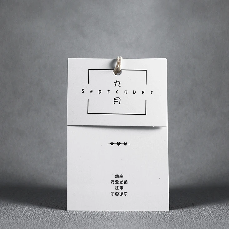 
High Quality Custom Printing Paper Price Clothing Swing Garment Hangtag 