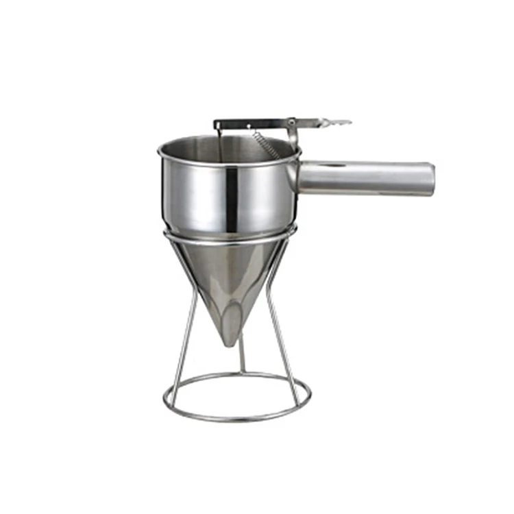With Rack Cupcakes Waffles Octopus Balls Tool Baking Tool Cooking Utensils Stainless Steel Funnel baking funnel