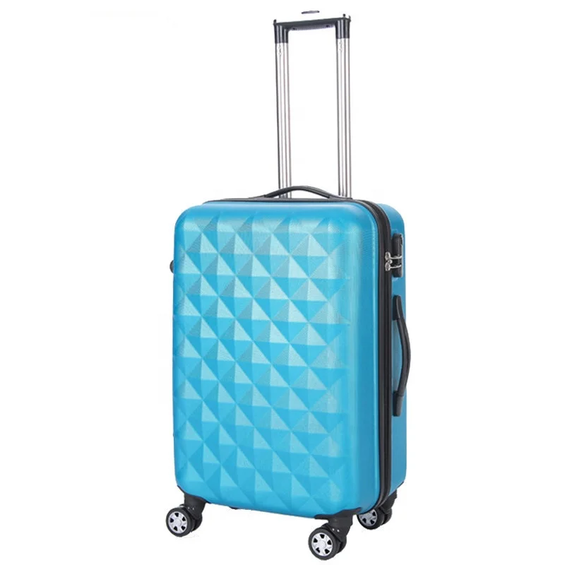 Double Wheels  4 Pieces ABS Trolley Luggage Suitcase Bag Set With Diamond Outlooks