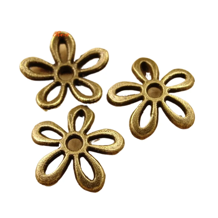 geqiao A3700 Ancient Green 0.4 g alloy die-cast flower cover holder accessories 200 pieces/pack