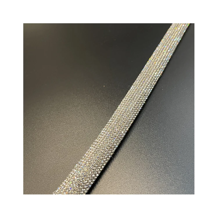 Low price glass rhinestone metal beads iron strip accessory rhinestone shoes