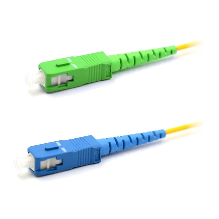 SC-SC Simplex Fiber Patch Cable Single Mode 2.0mm G657A2 SC/APC to SC/UPC Optical Fiber Patch Cord