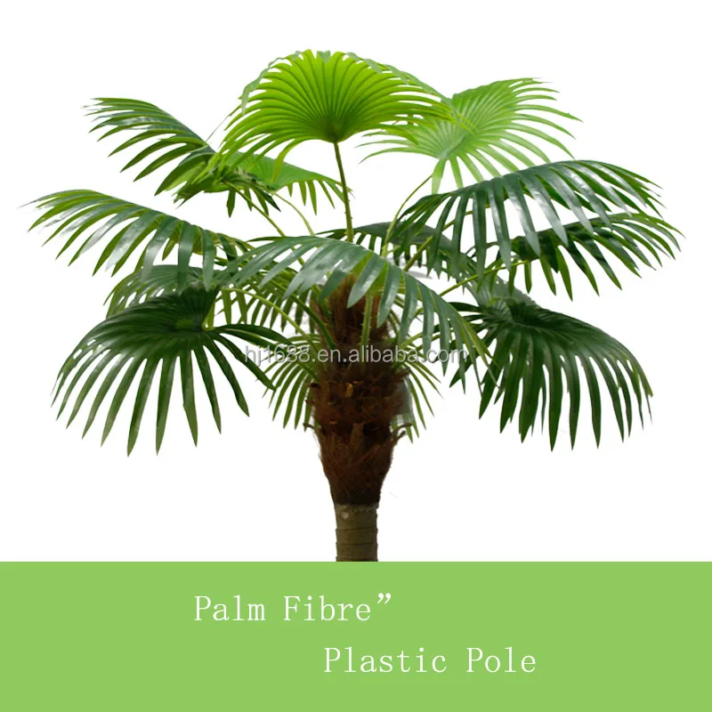 Factory Wholesale Real Touch Tropical Fake Plant Mini Chinese Artificial Washington Fan Palm Tree For Indoor Outdoor Decoration
