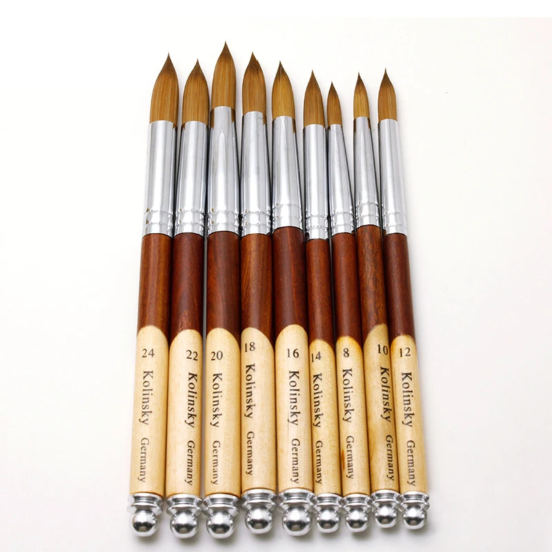 Ручка для полировки ногтей прямые продажи с завода набор кистей дизайна лайнер оптовая продажа круглая головка акриловая ручка клей кисточкой