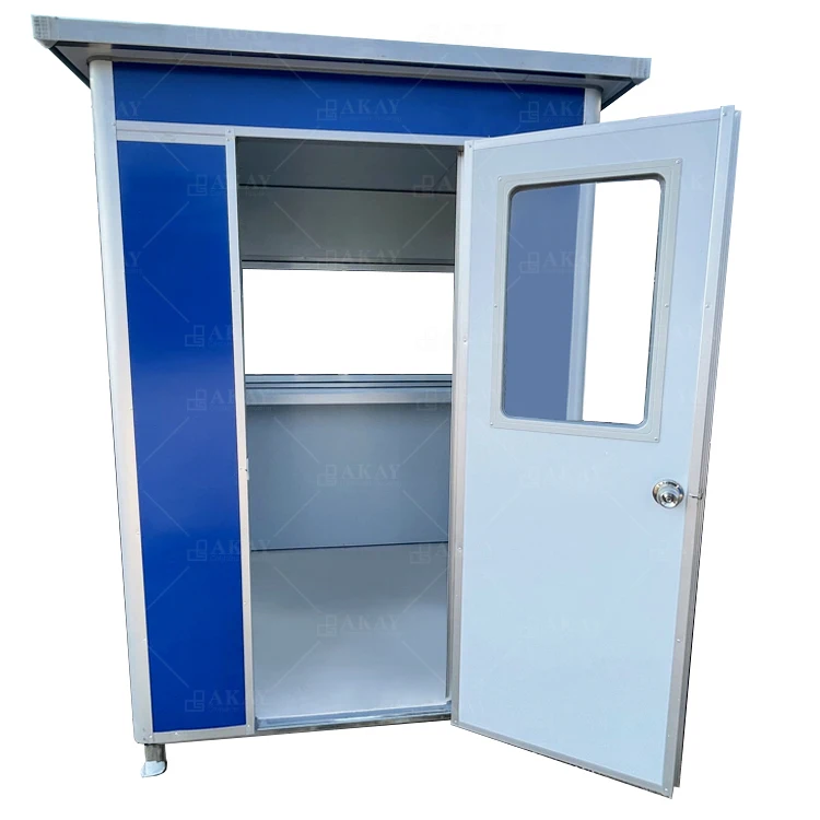 China Mobile Steel Security Easy Assembly Prefab Mobile Guard Booth Portable