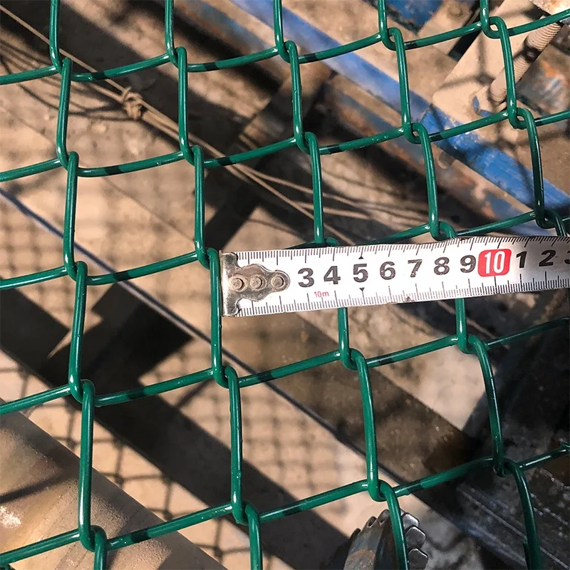 wholesale PVC coated 4mm chain link fence garden building fence
