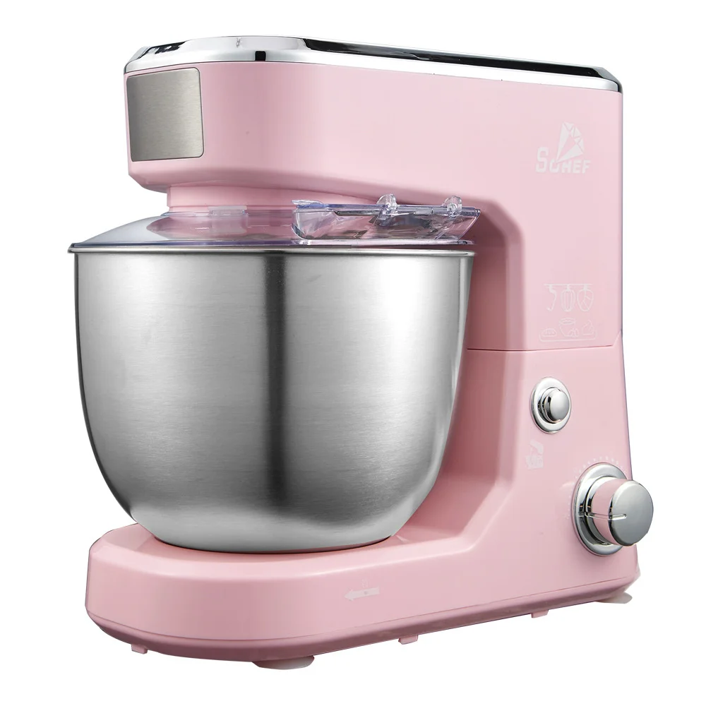 1000w Hot sale cook machine kitchen stand dough maker stainless steel bowl doughkneading food mixer flour machine