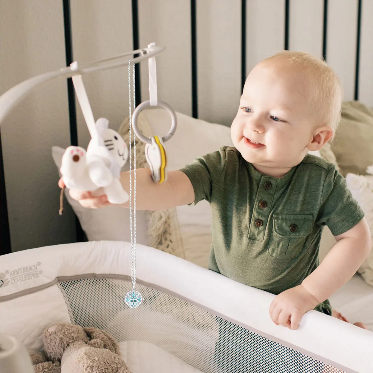 Changda Cubic Zirconia Pregnancy Llamador De Angeles Chime Ball Harmony Ball Angel Chime Caller Musical Necklace