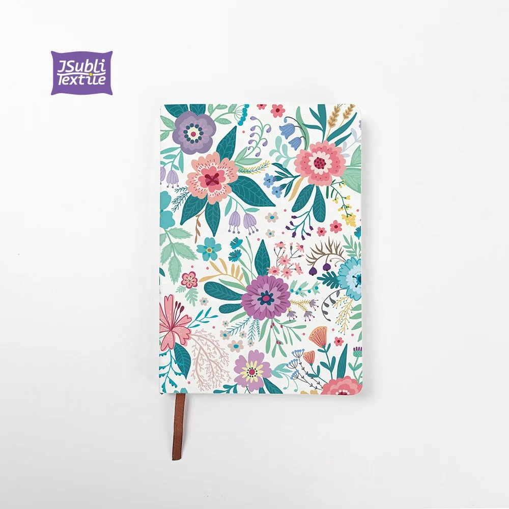 Jsubli Textile Custom Logo Heat Press Transfer Printing Blanks A5 Cover School Note Book Pu Leather Sublimation Journal Notebook