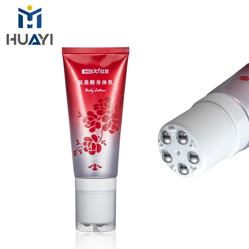 Massage Cream Tube 100ml 150ml 200ml Body Massage Lotion Roller Tube Cosmetic Packaging Tube With 5 Roller Ball Applicator