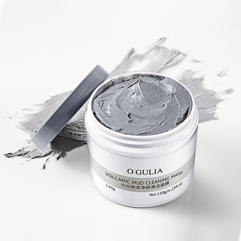 Private Label Face Volcanic Clay Mask Organic Acne Removal Moisturizing Skin Care Mud Mask