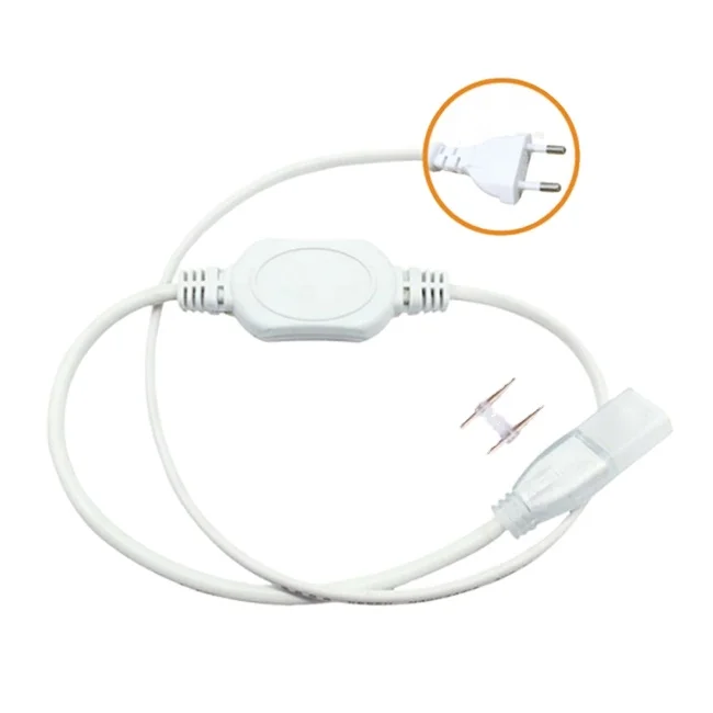 Встроенный защитный предохранитель, европейская вилка питания CE 600 Вт, драйвер шнура питания 230 В 50 м, Светодиодная лента, завод Шэньчжэнь