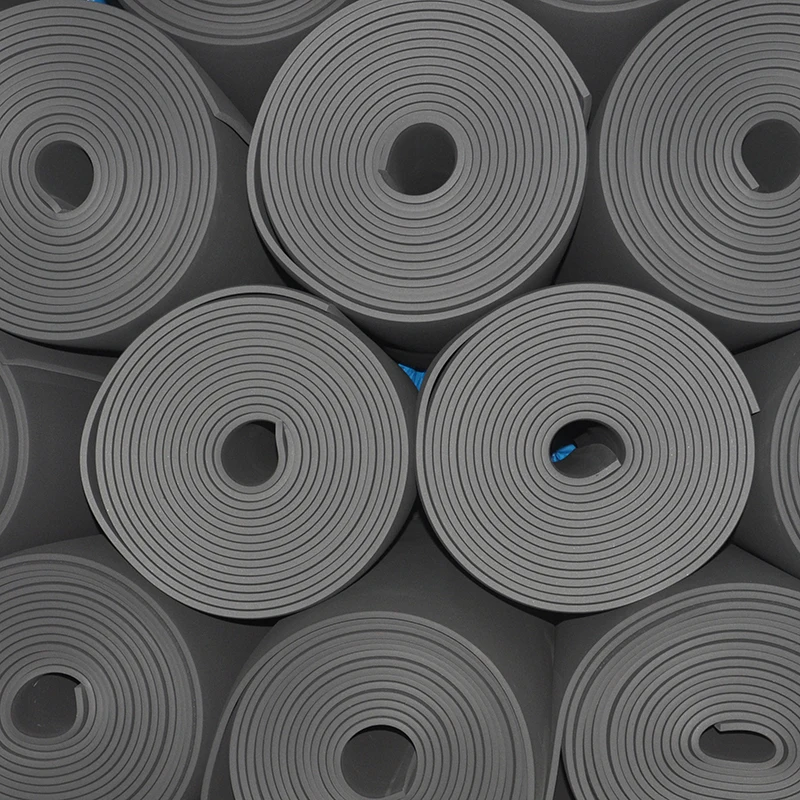 Bellsafe Waterproof Elastomeric NBR PVC Thermal Insulation Rubber Foam Insulation Rolls for Sound Insulation
