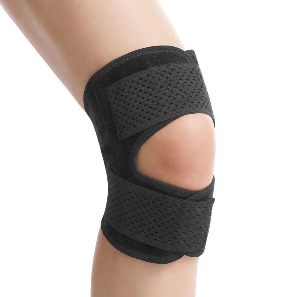 Breathable Mesh Adjustable Power Knee Brace Joint Support For Running