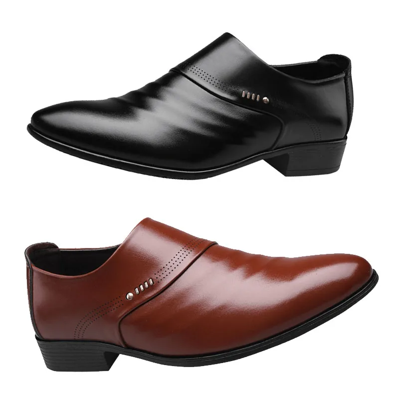 2021 новые черные/белые повседневные деловые кожаные мужские туфли