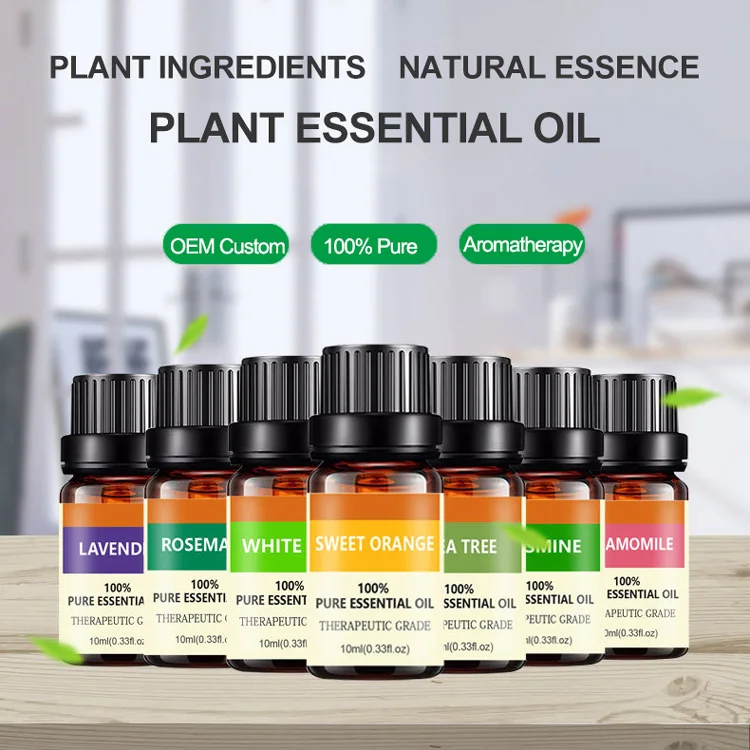 OEM Custom Wholesale Gift Set Organic Natural 100% Pure Therapeutic Grade Lavender Tea Tree Plant Aromatherapy Essential Oil