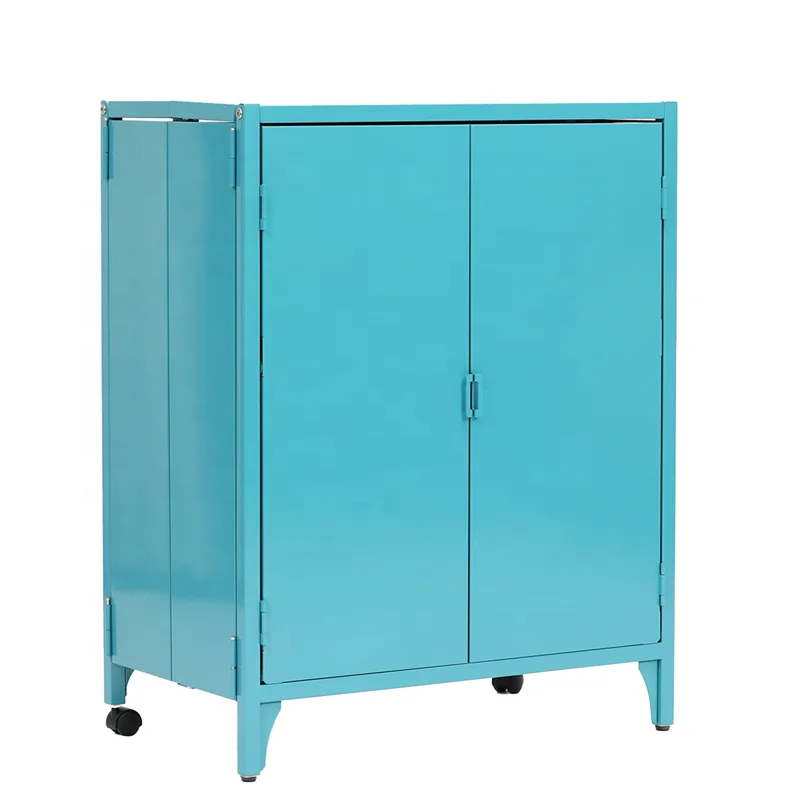 Wholesale Metal Frame Accent Cabinet Metal Storage Cupboard Contemporary 2 Door Metal Accent Cabinet&Chest
