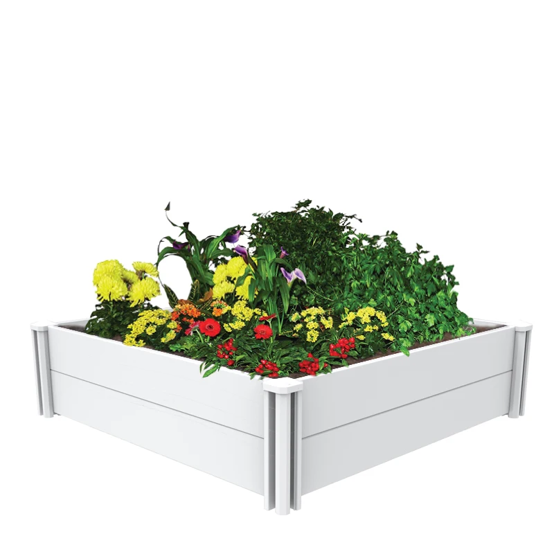 Factory Custom NEW DIY PVC white buy raised garden bed