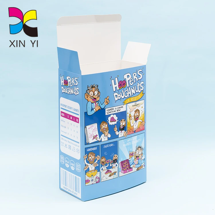 Cereal box manufacturer Hot sale Custom Printing Foldable Cereal box packaging for cloth