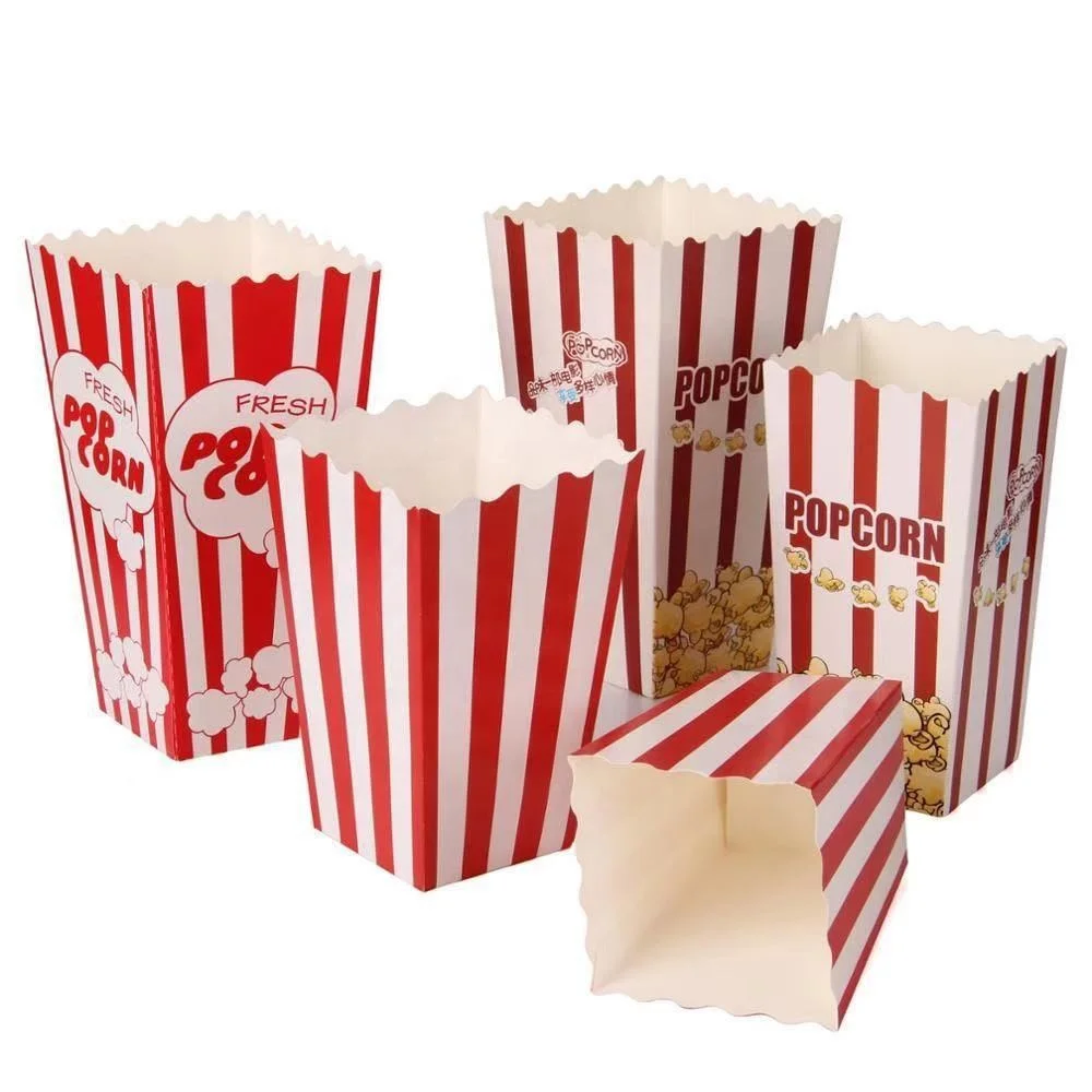 Square Paper Box For Popcorn
