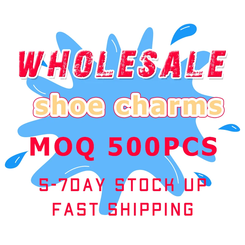 Cheap Wholesale Charms Quick Delivery of Inventory and Spot Goods Shoe Charm Logo Wholesale Popular Cartoons Shoe Charms